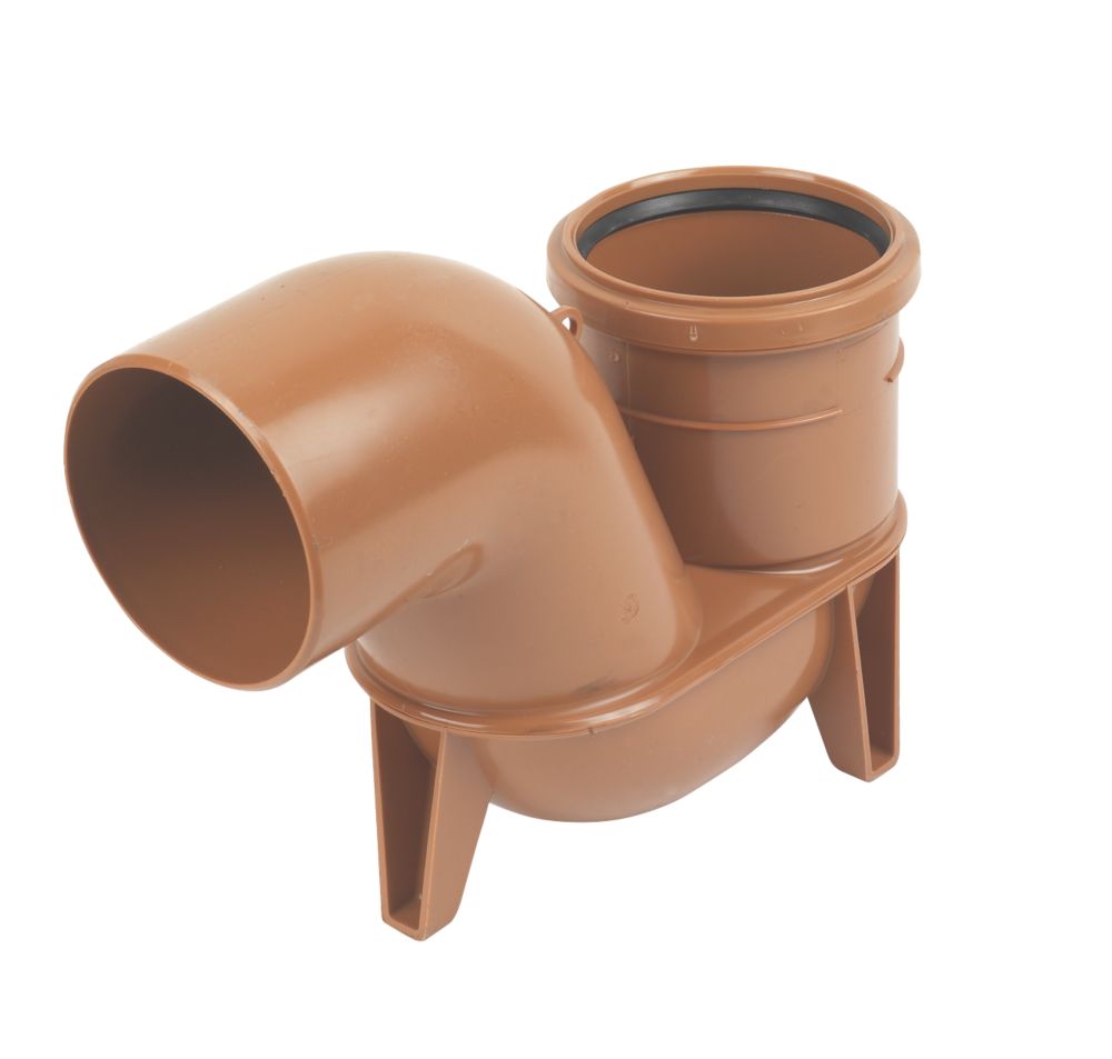 Product image for FloPlast Push-Fit Single Socket Low Back P Trap 110mm