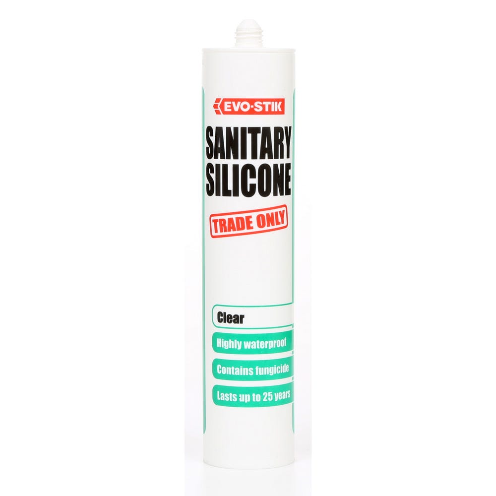 Product image for Evo-stik Sanitary Silicone Clear 280ml