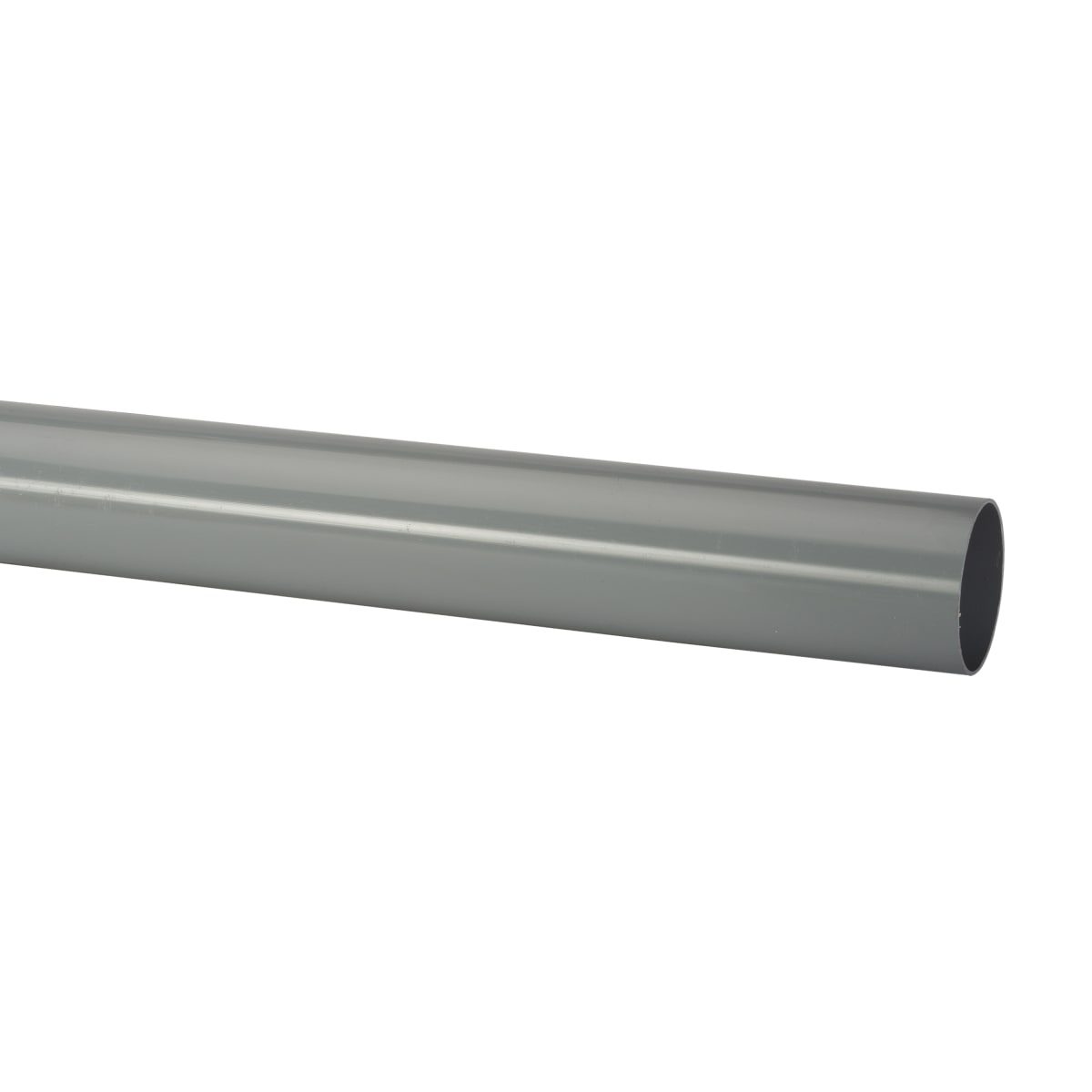 Product image for Round Downpipe 2.5m Pipe Grey 68mm