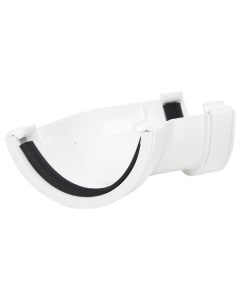 Image of 112mm Roundstyle 135 Degree Gutter Angle White