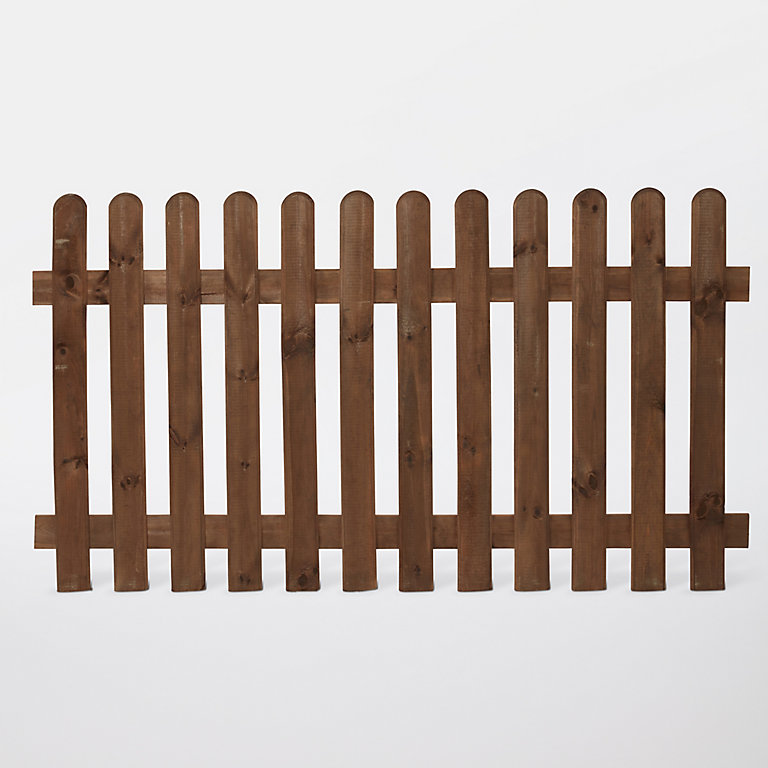 Image of Blooma Luiro Autoclave &amp; pressure treated Wooden Picket fence (W)1.8m (H)1m