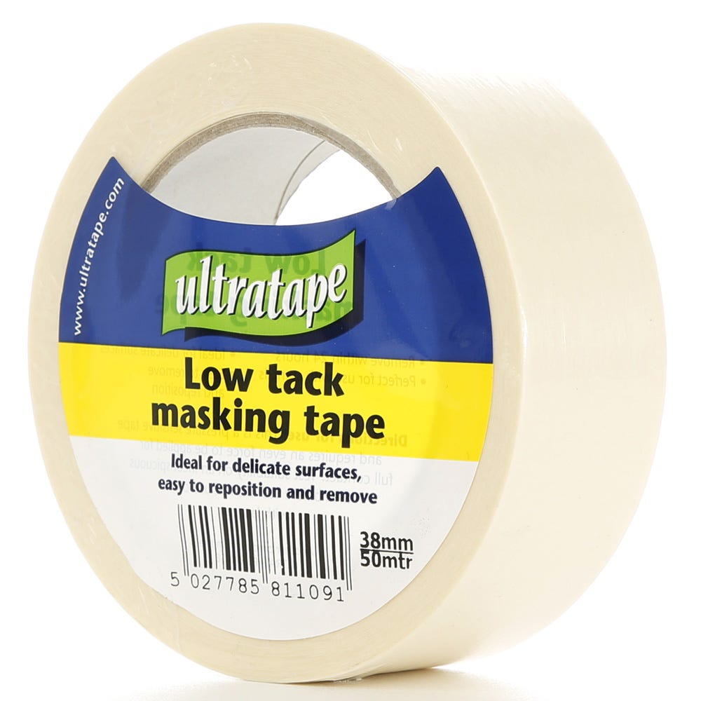 Image of Ultratape Low Tack Masking Tape 38mm X 50m