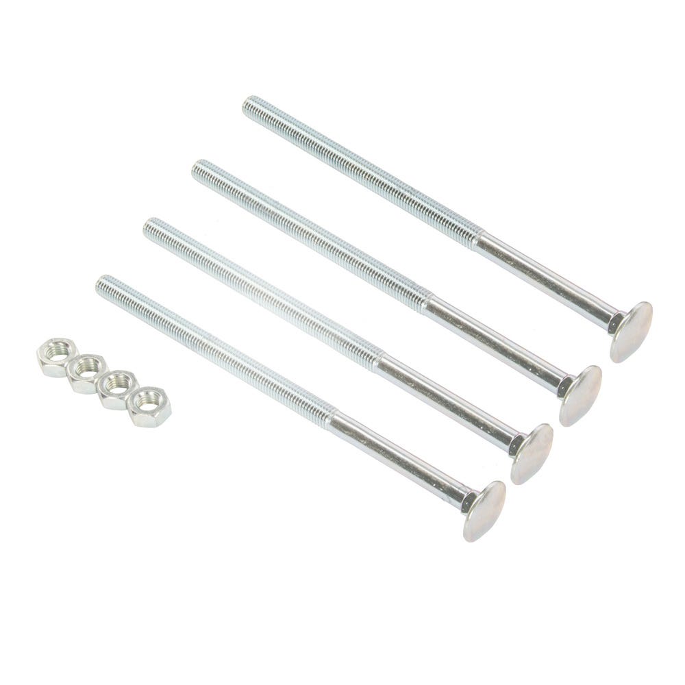 Image of Speed Pro M10 X 180mm Cup Square Hex Bolt & Nut Pack Of 15