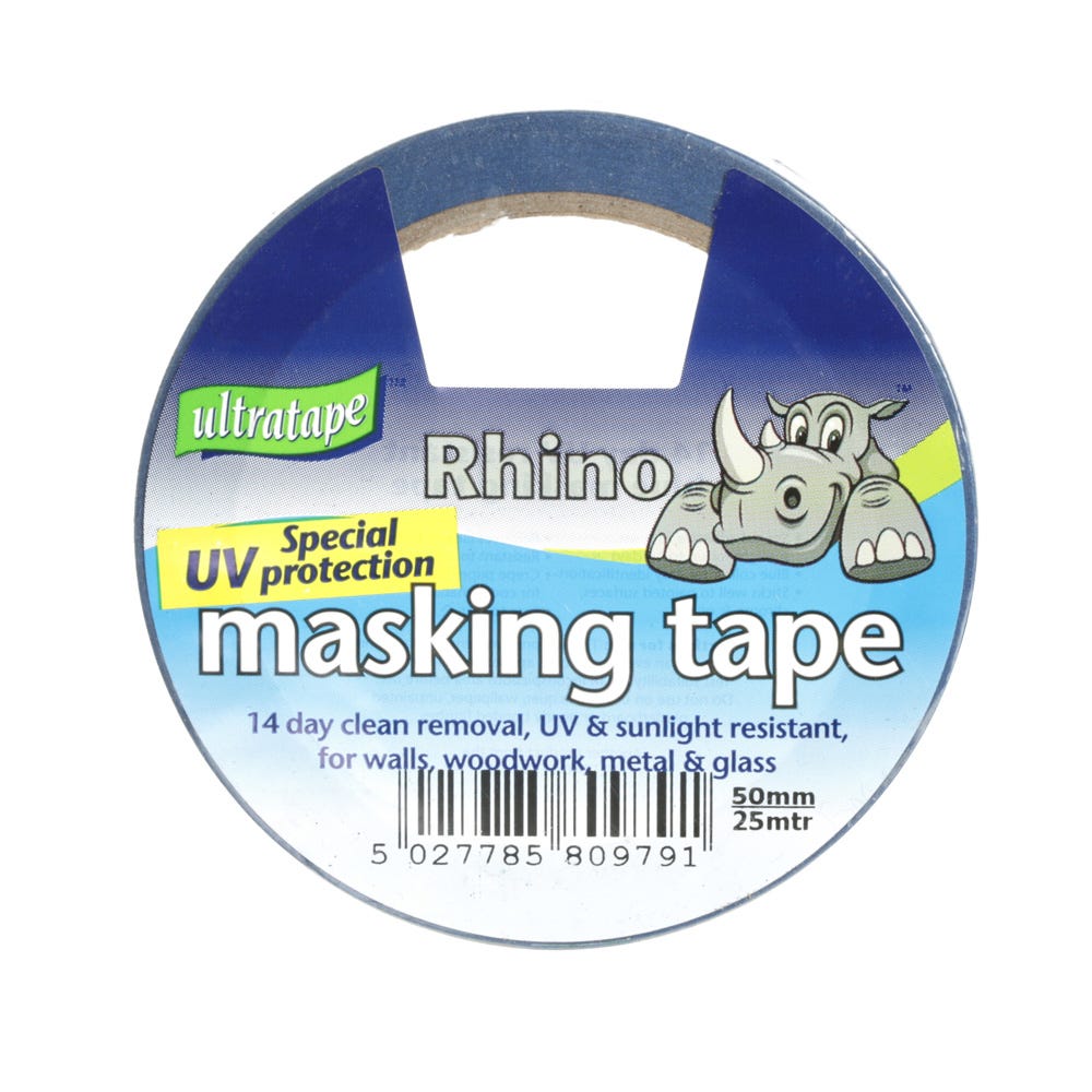 Product image for Ultratape UV Resistant Masking Tape Blue 50mm X 25m