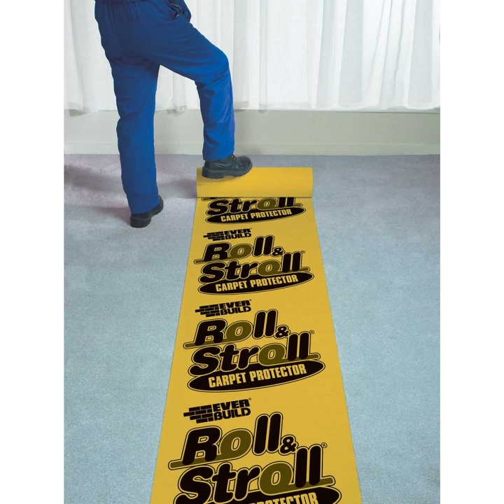Image of Everbuild Roll &amp; Stroll Premium Carpet Protector - 600mm x 25m