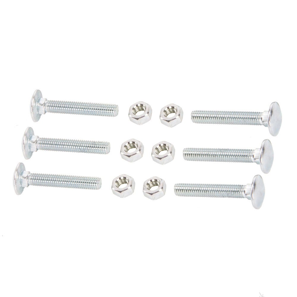 Product image for Speed Pro M8 X 65mm Cup Square Hex Bolt & Nut Pack Of 6