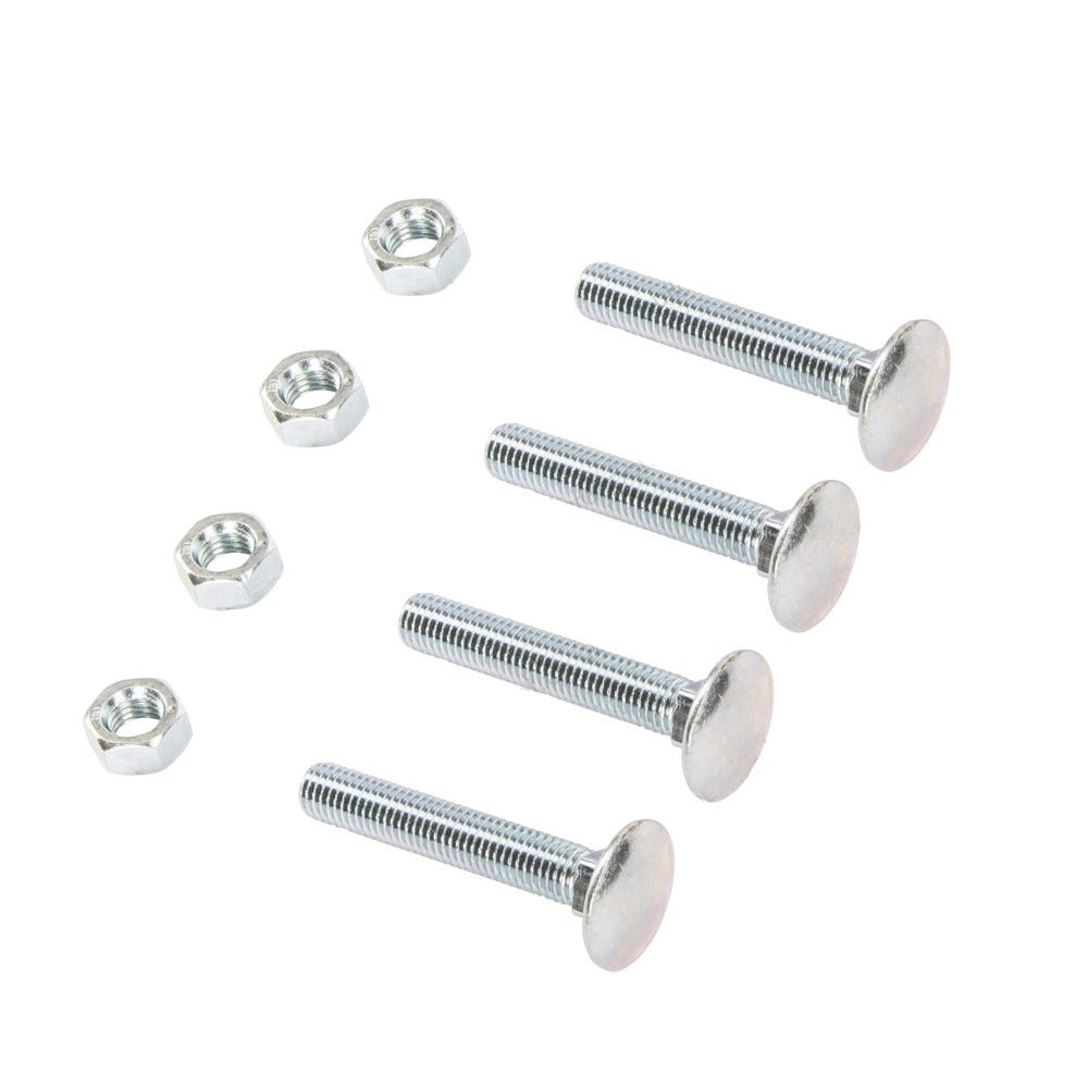 Product image for Speed Pro M10 X 100mm Cup Square Hex Bolt & Nut Pack Of 4