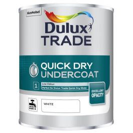 Product image for Dulux Trade 1Ltr Quick Drying Undercoat White