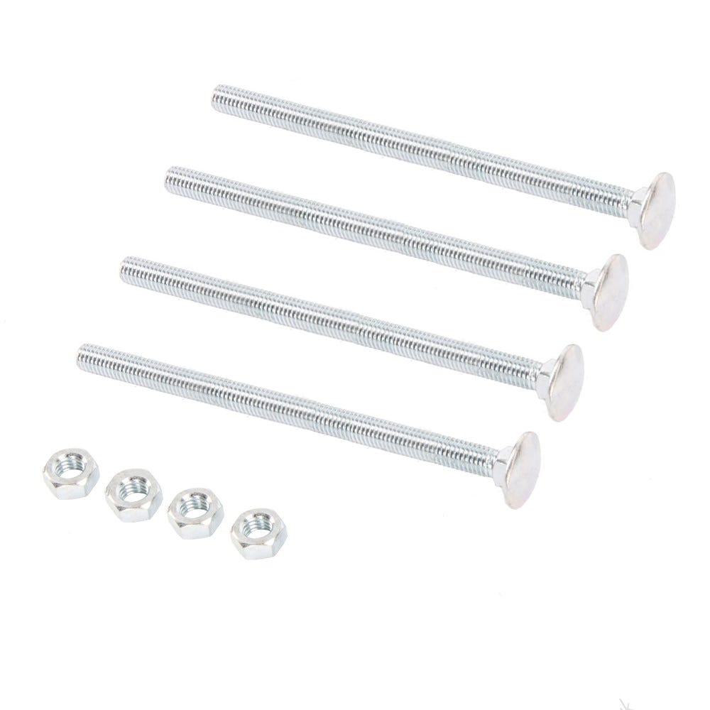 Product image for Speed Pro M10 X 130mm Cup Square Hex Bolt & Nut Pack Of 4