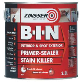 Product image for Zinsser 2.5Ltr B-I-N Shellac Based Primer Sealer
