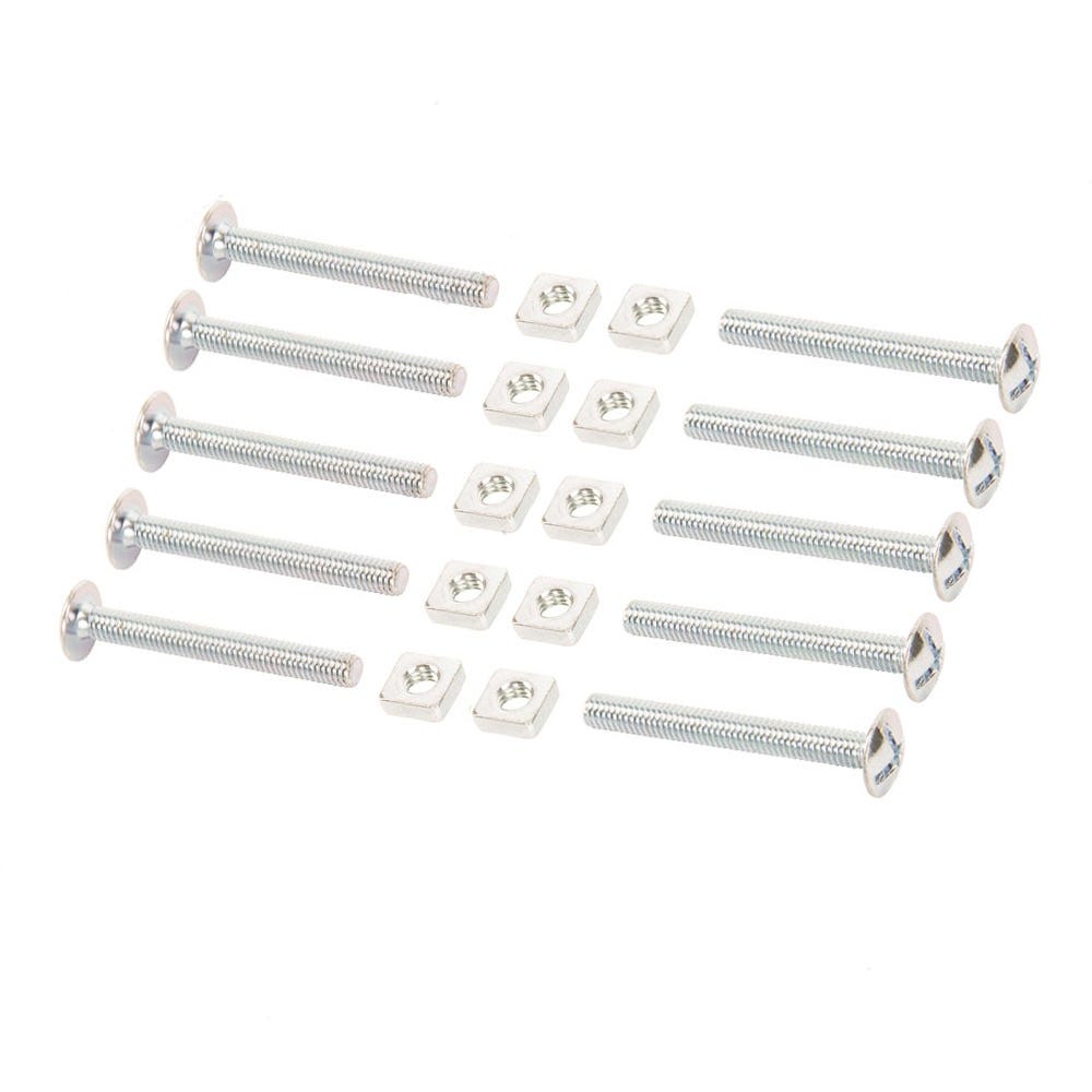 Product image for Speed Pro M6 X 50mm Bright Zinc Plated Roofing Bolt & Nuts Pack Of 25