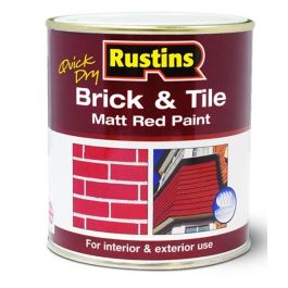 Product image for Rustins 2.5Ltr Brick And Tile Paint Matt Red