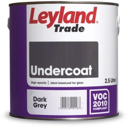 Product image for Leyland Trade 2.5Ltr Undercoat Dark Grey