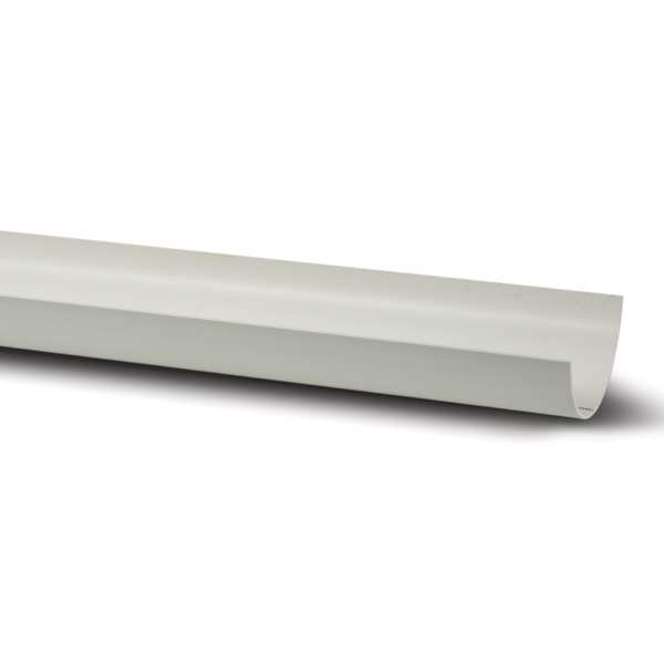 Product image for Half Round Gutter 2m White 112mm