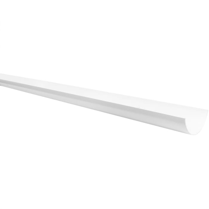 Product image for Half Round Gutter 2m White 112mm