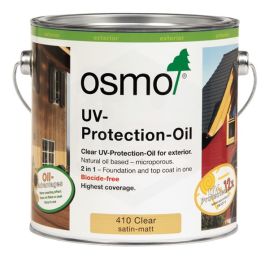 Image of Osmo 410D 2.5Ltr UV Protection Oil Clear Satin Matt