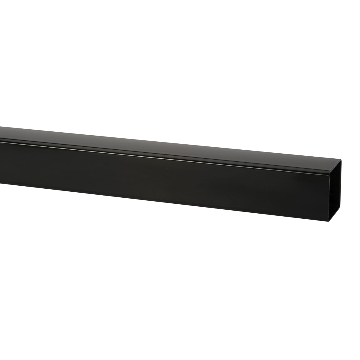 Product image for Polypipe Square Downpipe 5.5m X 65mm Black Pack Of 5