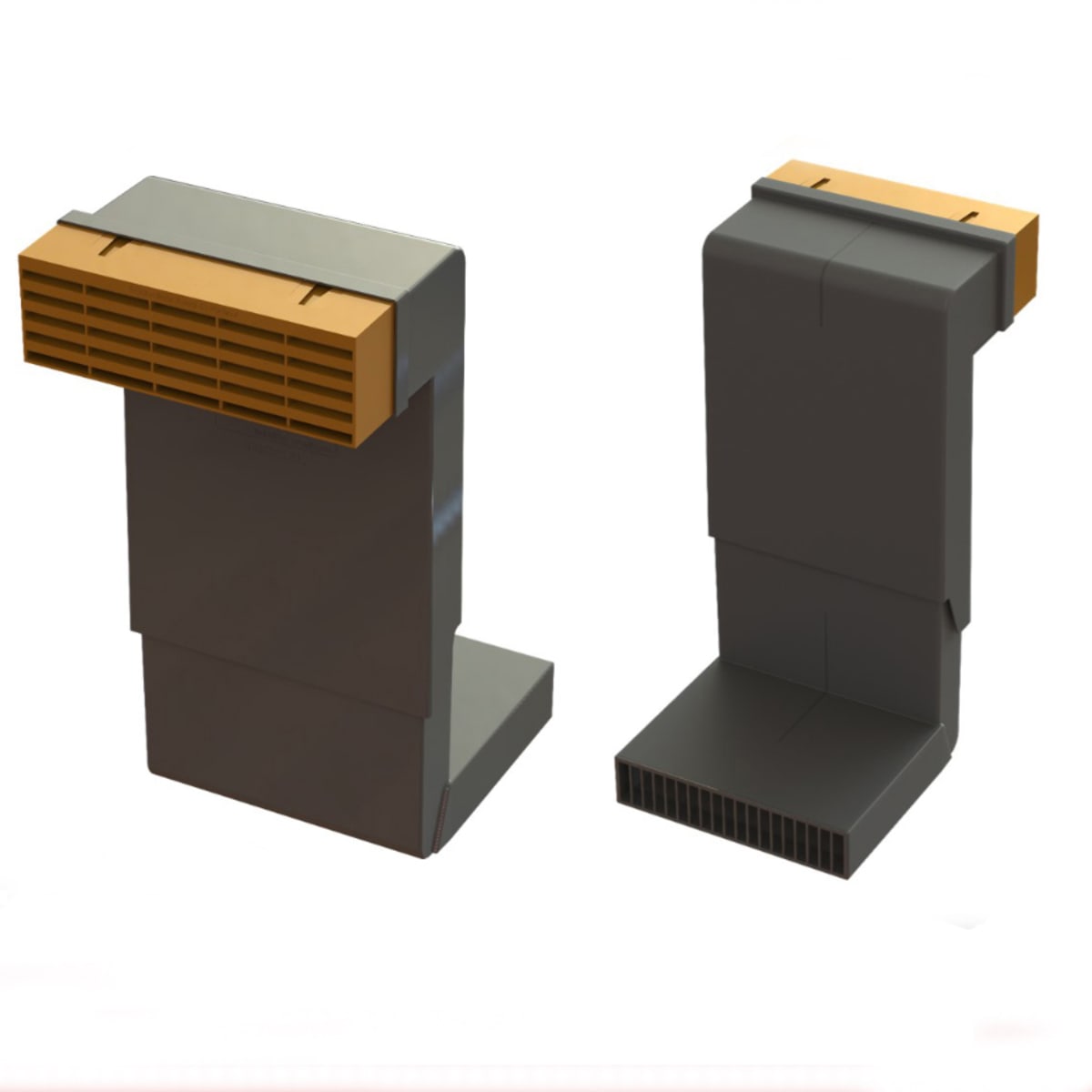 Image of Timloc Telescopic Underfloor Vent 200 X 525 X 220mm Black Pack Of 10