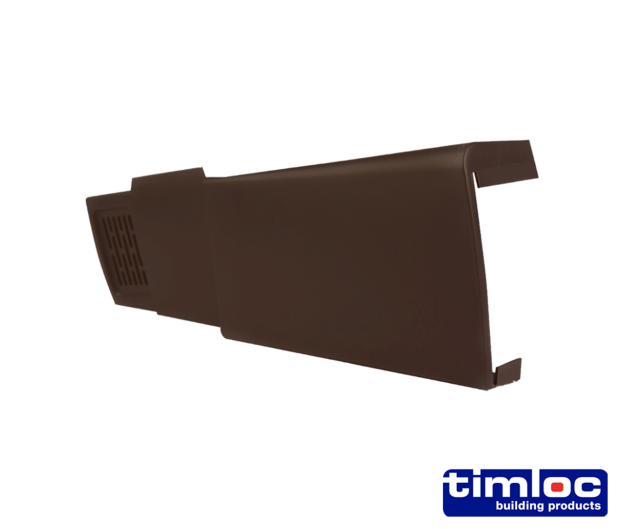 Image of Timloc Dry Fix Verge Left Hand Piece For Profiled Tile Brown