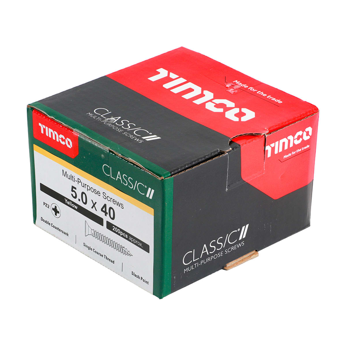 Image of Timco Classic Pozi Countersunk Wood Screw 40 X 5mm Box Of 200