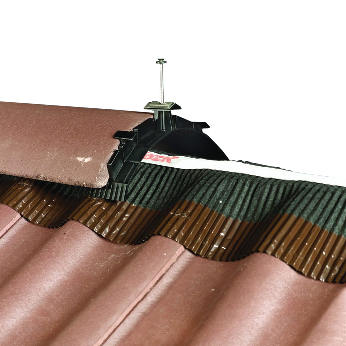 Product image for Klober Roll-fix Concrete Uni-ridge Seal Kit Anthracite