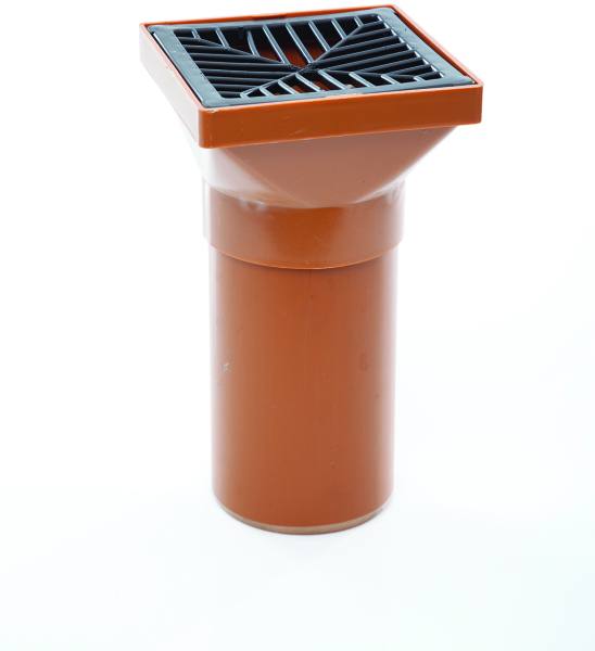 Product image for Underground Square Hopper Including Drain Grid With Spigot 110mm