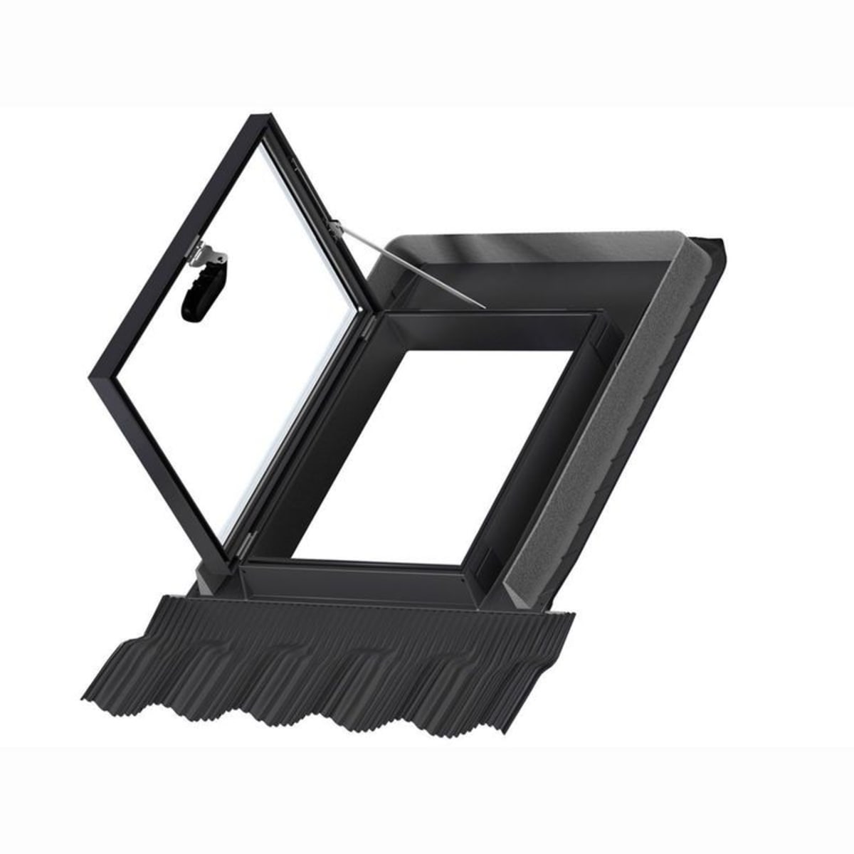 Product image for VELUX Side Hung Outward Opening Rooflight Window 83 X 54cm Grey