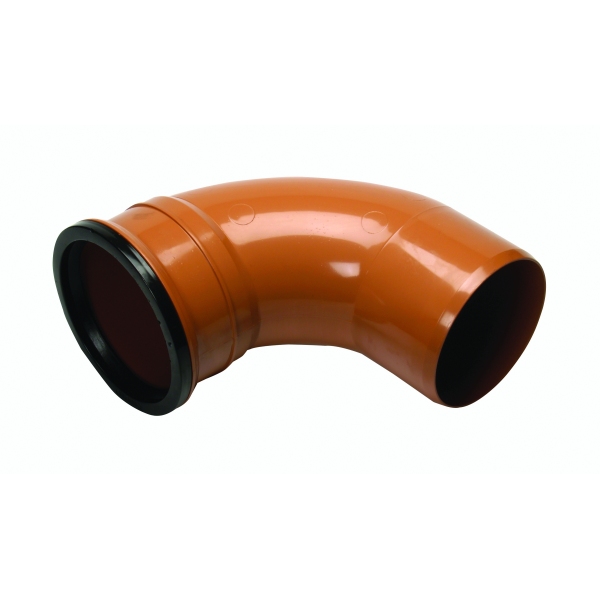 Product image for Polypipe UG489 110mm 87.5deg Single Sck Short Bend