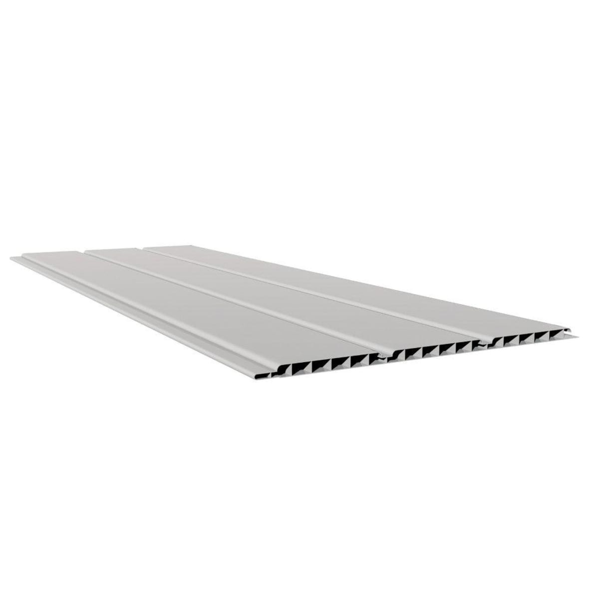 Product image for Freefoam Hollow Soffit 'F' Wall Trim 5m L White
