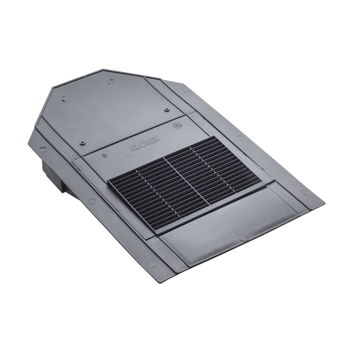 Product image for Klober Mini Uni In-line Slate Vent 450 X 300 X 147.5mm Slate Grey