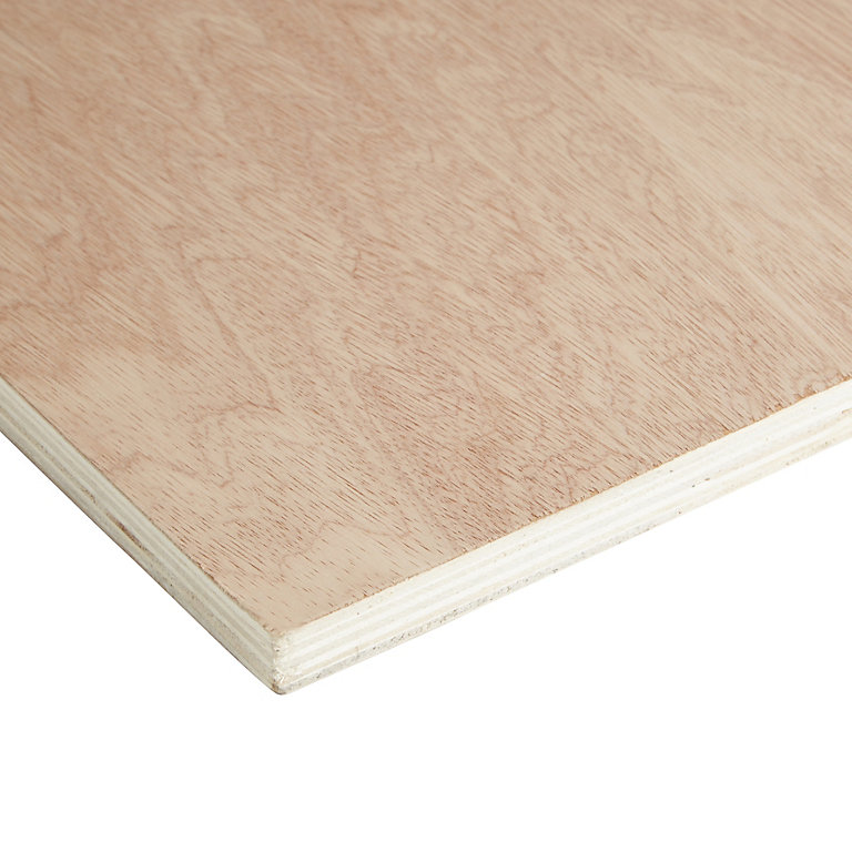 Image of Hardwood Plywood (L)2.44m (W)1.22m (T)18mm