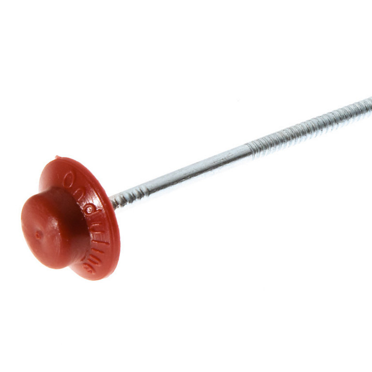 Product image for Corrubit Steel Red Roofing nail & cover cap, (L)8cm Pack of 100
