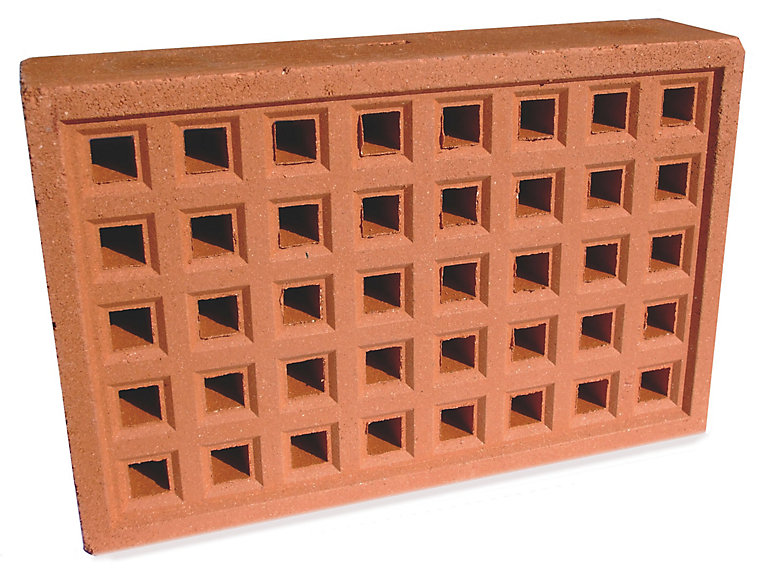 Product image for Expamet Red Air brick (L)215mm (W)50mm (H)140mm, Pack of 2
