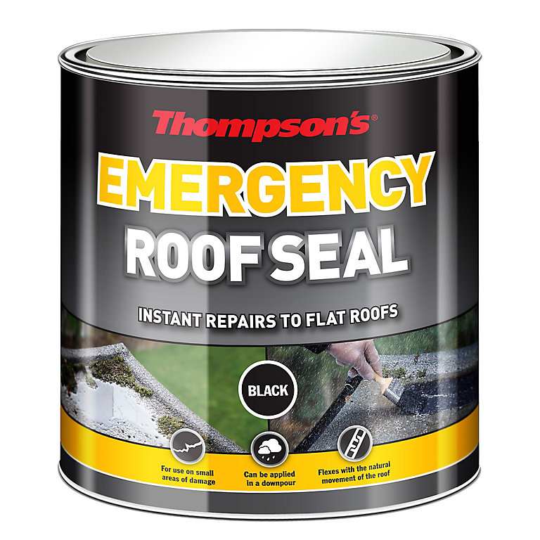 Product image for Thompsons Emergency Black Roof sealant, 2.5L