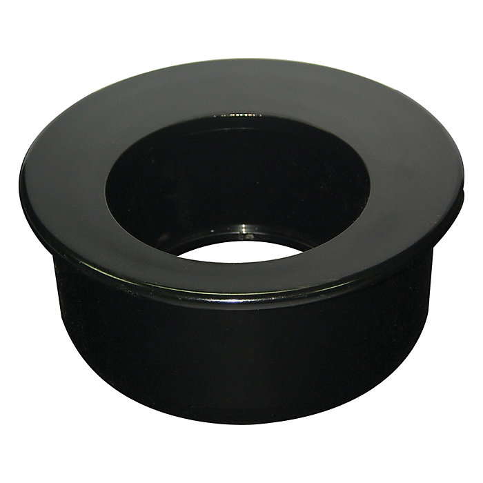 Image of FloPlast Black Round Rainwater reducer, (Dia)110mm
