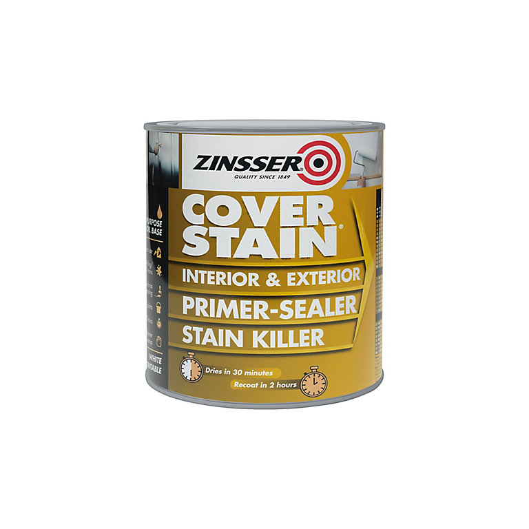 Zinsser Coverstain White Multi-surface Primer & sealer, 1L | Compare The Build