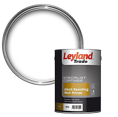Product image for Leyland Trade Specialist White Masonry Primer, 5L