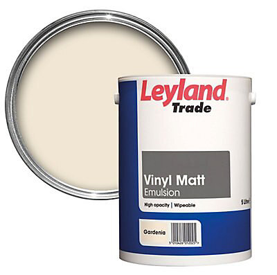 Product image for Leyland Trade Gardenia Matt Emulsion paint, 5L