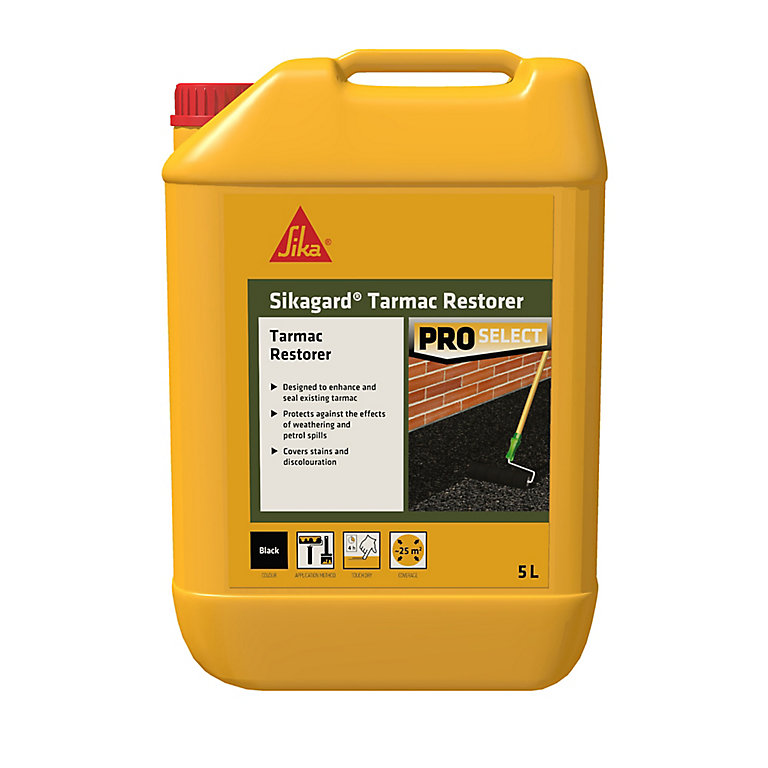 Product image for Sika Black Tarmac restorer, 5L Plastic jerry can