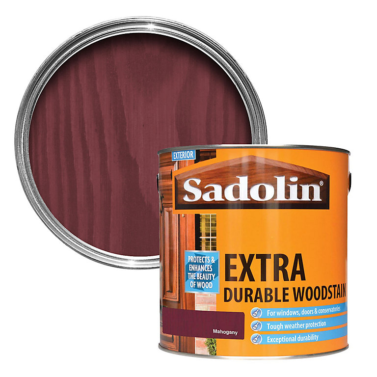 Product image for Sadolin Mahogany Conservatories, doors & windows Wood stain, 2.5L