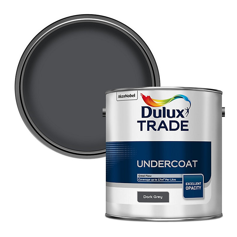Product image for Dulux Trade Dark grey Metal & wood Undercoat, 2.5L