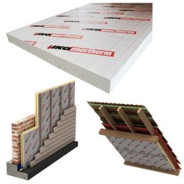 Product image for IKO Enertherm 150mm x 1200mm x 2400mm ALU PIR Insulation BBA Approved
