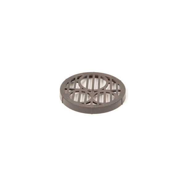 Product image for Underground Spare Round Plastic Grid For Drain Black 110mm