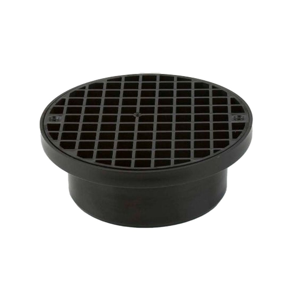Product image for Underground Spare Round Plastic Grid For Drain Black 110mm