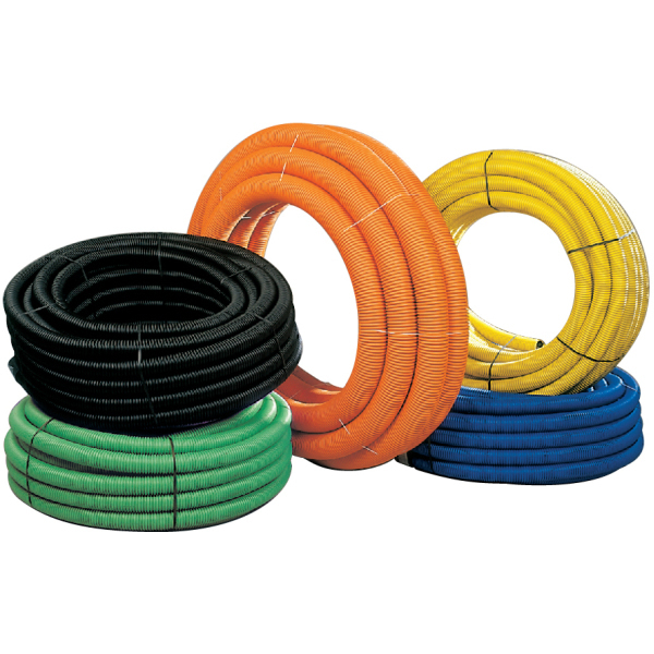 Product image for Ridgicoil Blue Water Ducting 50m 50/63mm 50m
