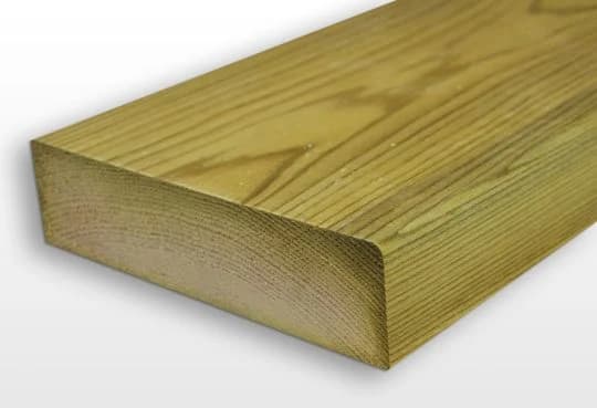 Product image for 75mm x 150mm Sawn Treated Timber C24 (6" x 3") 6m