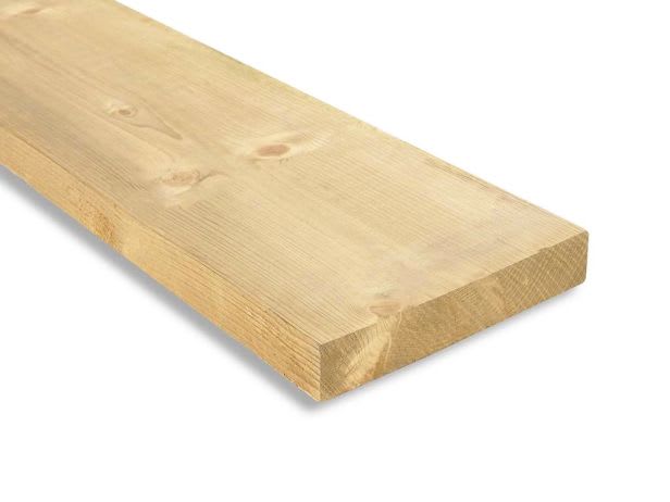 Product image for 47mm x 250mm Sawn Treated Timber C24 (10" x 2") 6m