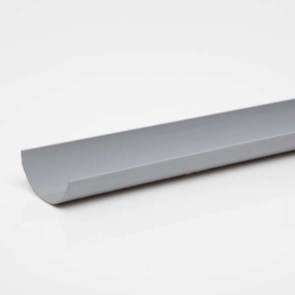 Product image for Half Round Gutter 2m Grey 150mm