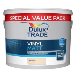 Product image for Dulux Trade Vinyl Matt 7.5L Magnolia