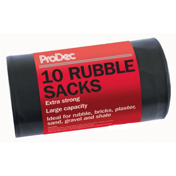 Product image for Prodec Heavy Duty Rubble Sacks Roll Of 10
